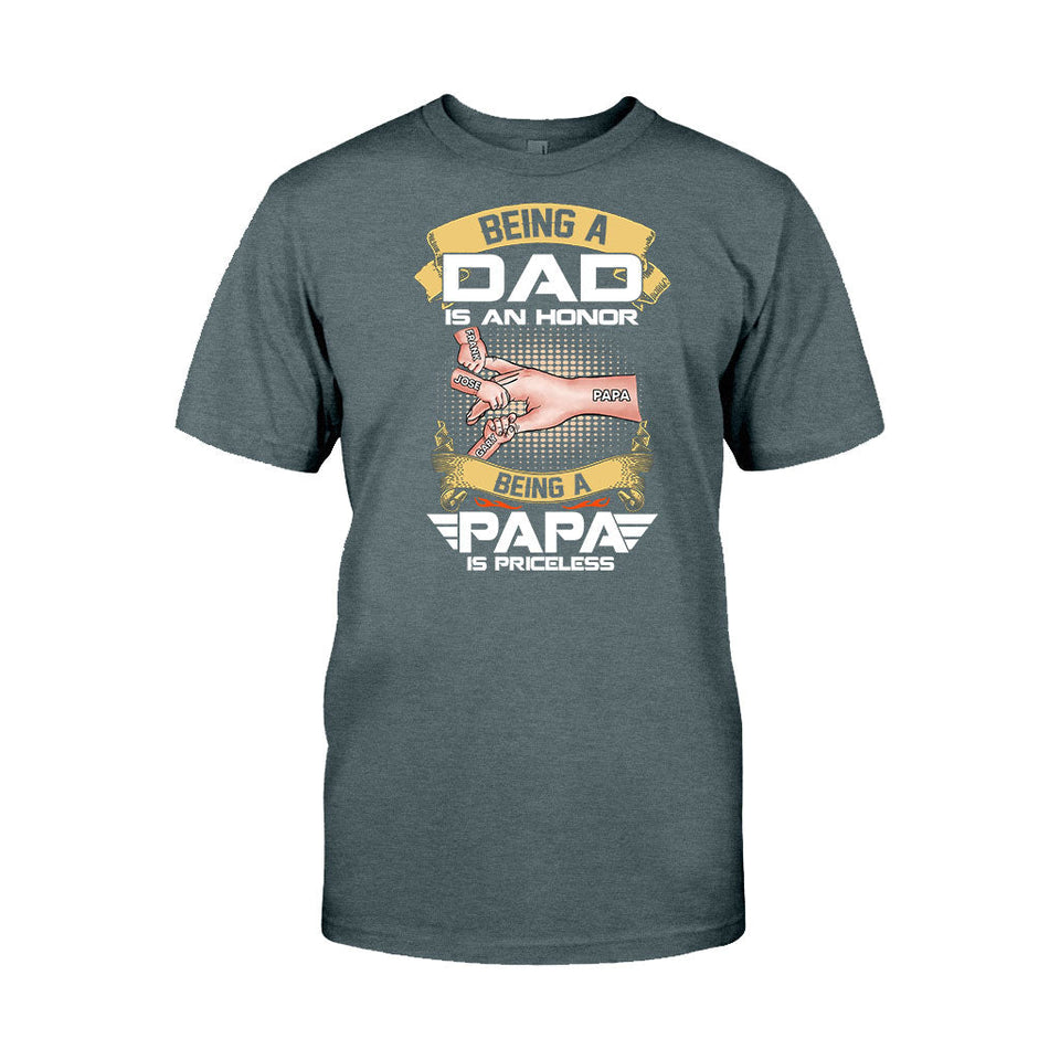 Priceless Papa - Personalized Grandpa T-shirt and Hoodie