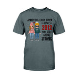 Annoying Each Other - Personalized Couple T-shirt and Hoodie