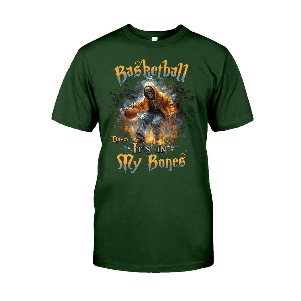 Basketball Is In My Bones - Personalized Basketball T-shirt And Hoodie