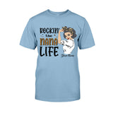Rocking The Nana Life - Personalized Grandma T-shirt and Hoodie
