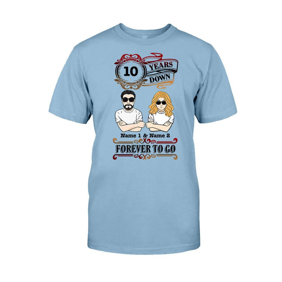 Forever To Go - Personalized Couple T-shirt and Hoodie