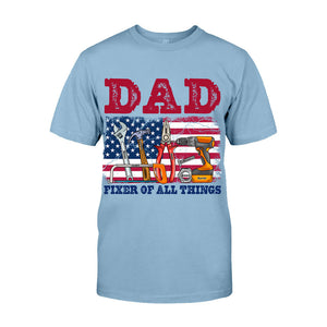 Dad Fixer Of All Things - Personalized Father T-shirt And Hoodie