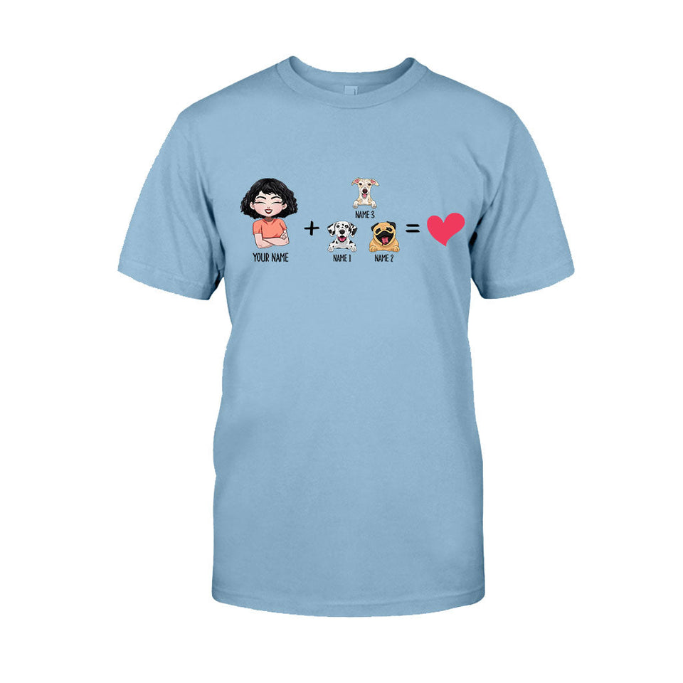 Me With The Dogs - Personalized Dog T-shirt and Hoodie