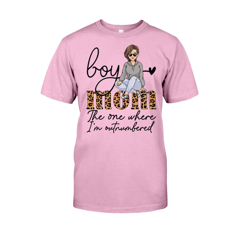 The One Where I'm Outnumbered - Personalized Mother's Day Mother T-shirt and Hoodie