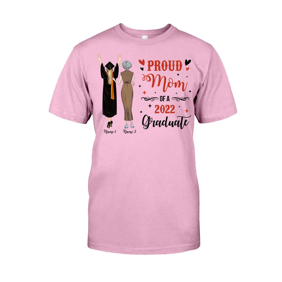 Proud Mom - Personalized Mother's Day Graduation T-shirt and Hoodie