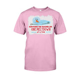 One Meltdown A Time - Personalized Teacher T-shirt and Hoodie