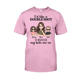 I'd Like A Double Shot - Personalized Mother's Day Mother T-shirt and Hoodie