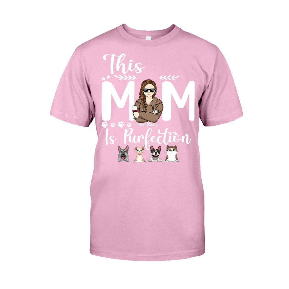 This Mom Is Purfection - Personalized Mother's Day Dog T-shirt and Hoodie
