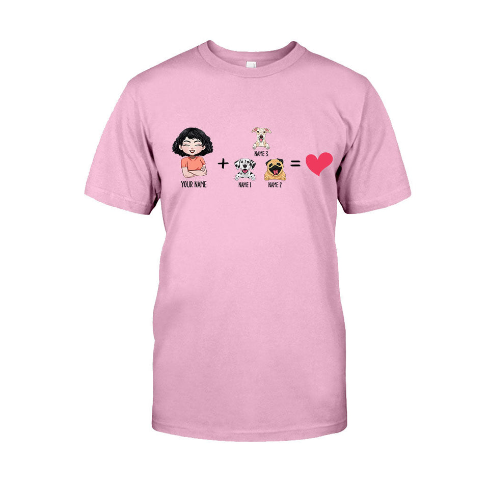 Me With The Dogs - Personalized Dog T-shirt and Hoodie