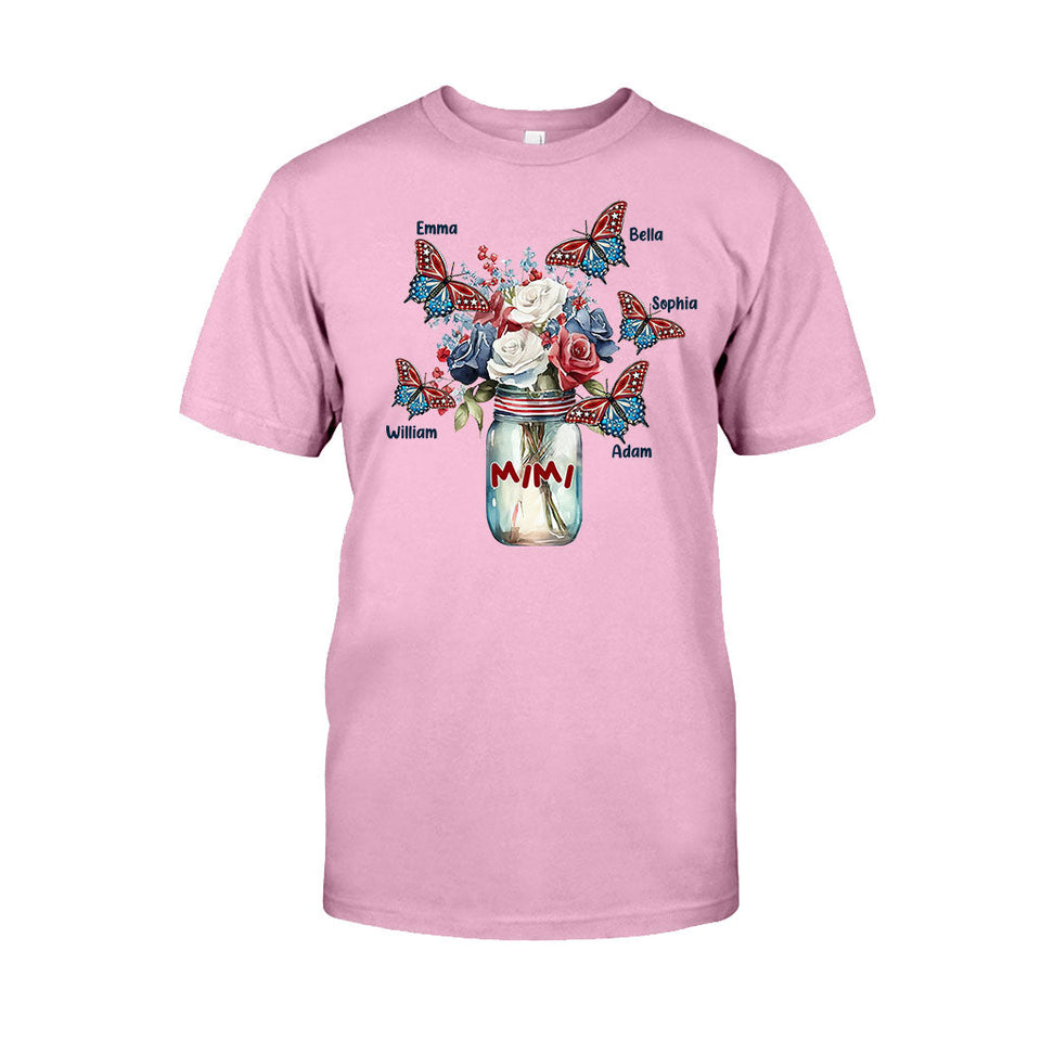 Happiness Is Being A Grandma - Gift for grandma, mom, aunt - Personalized T-shirt And Hoodie