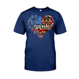 The July Cat Mom - Personalized Independence Day Dog T-shirt and Hoodie