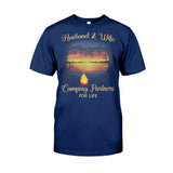 Husband And Wife Camping Partners For Life - T-shirt and Hoodie 1121