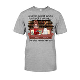 Books And Cats - Personalized Book T-shirt and Hoodie