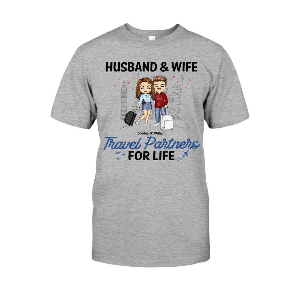 Travel Patterns - Personalized Couple T-shirt and Hoodie