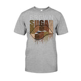Brown Sugar - African American T-shirt and Hoodie With Faux Glitter Print 1121