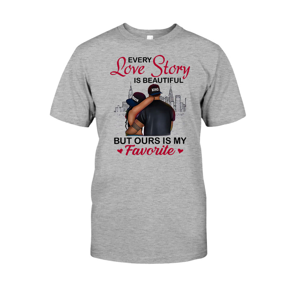 Black Couple - Personalized African American T-shirt and Hoodie 112021