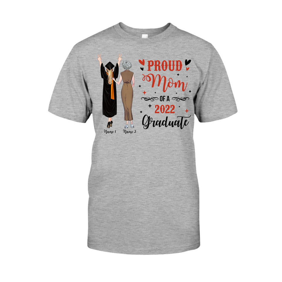 Proud Mom - Personalized Mother's Day Graduation T-shirt and Hoodie