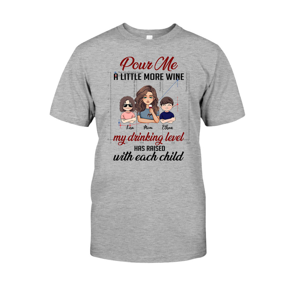 My Drinking Level - Personalized Mother's Day Mother T-shirt and Hoodie