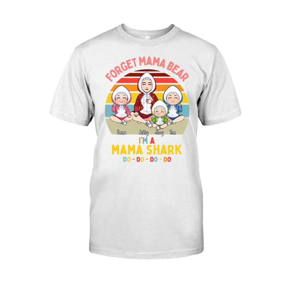 Mama Shark Do Do Do - Gift for mom, mom, dad, grandma, grandpa, aunt, uncle, shark lover - Personalized T-shirt And Hoodie