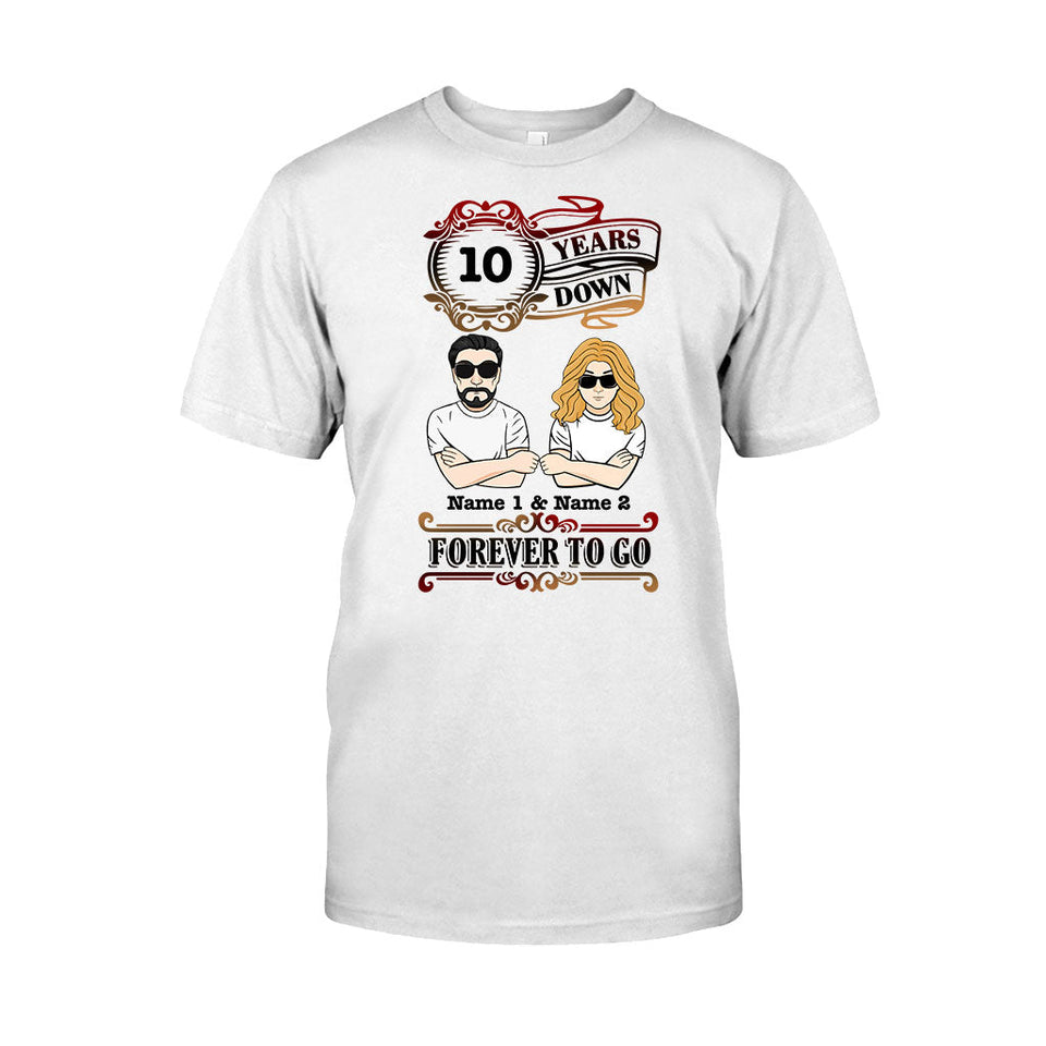 Forever To Go - Personalized Couple T-shirt and Hoodie