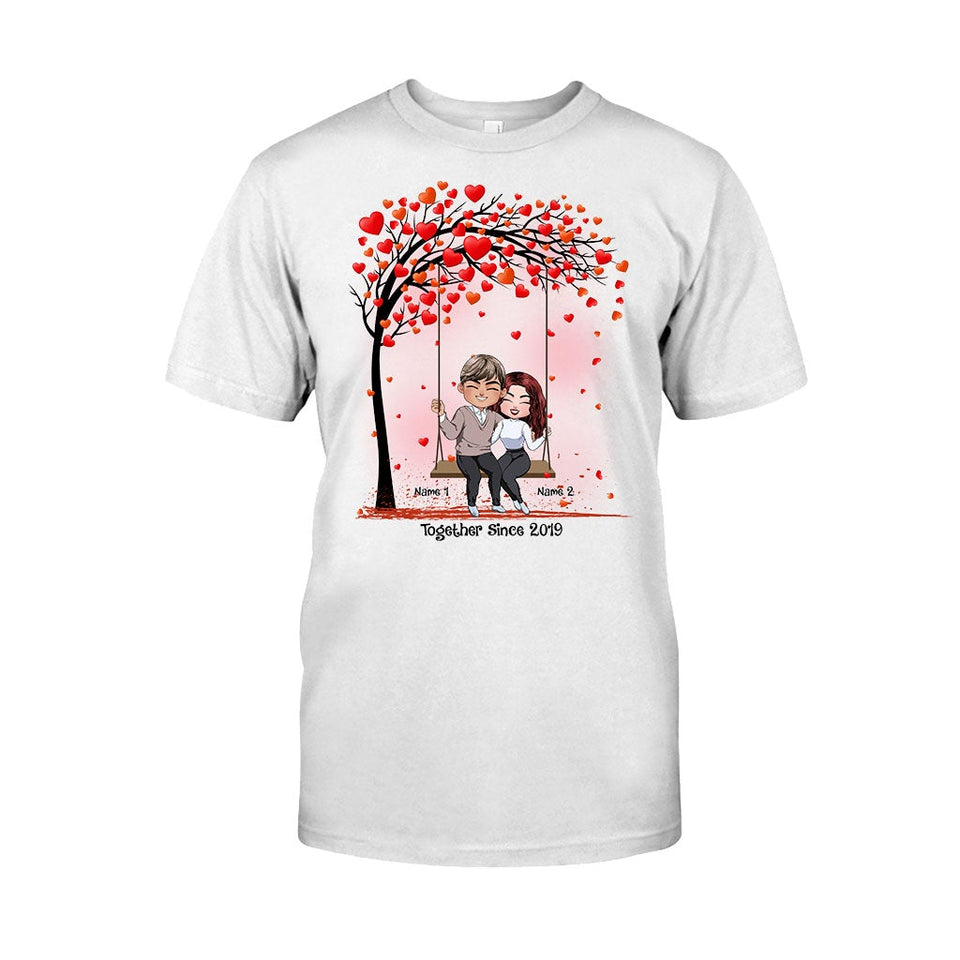 Together - Personalized Couple T-shirt and Hoodie