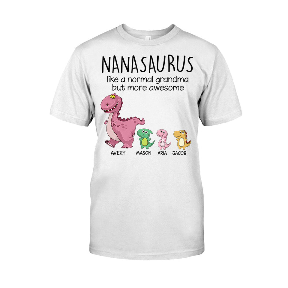 Grandmasaurus - Personalized Mother's day Grandma T-shirt and Hoodie