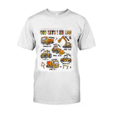 God Says I Am And Construction Car - Personalized Kid T-shirt And Hoodie