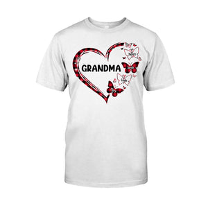 Grandma Butterfly - Gift for grandma, mom - Personalized T-shirt And Hoodie
