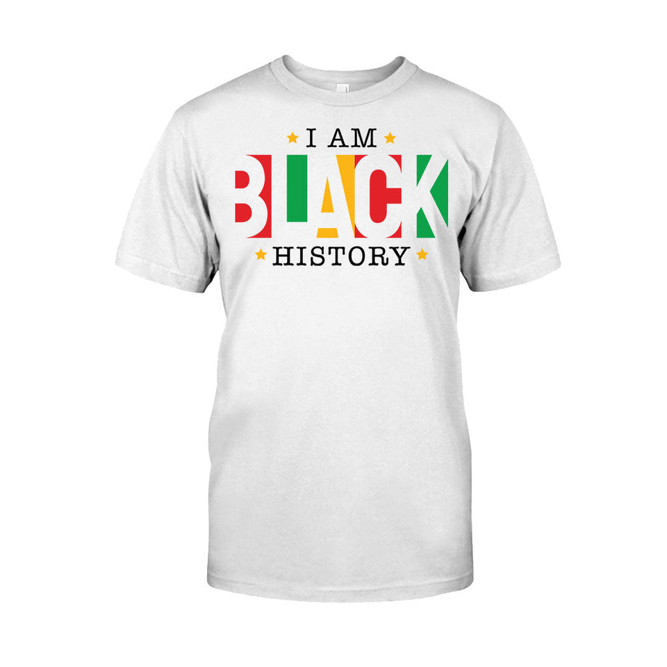 I Am Black History - Personalized African American T-shirt And Hoodie