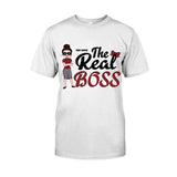 The Boss The Real Boss - Personalized Couple T-shirt and Hoodie