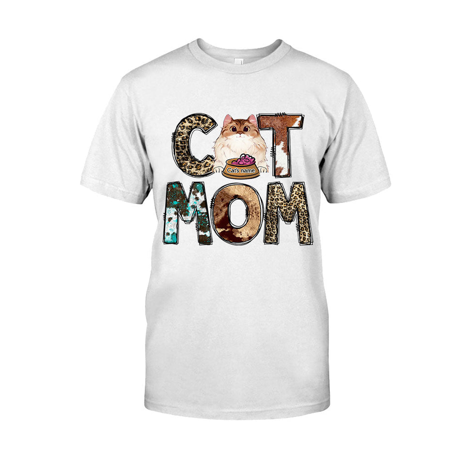 Cat Mom - Personalized Mother's Day Father's Day T-shirt and Hoodie