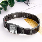 Any Photo - Personalized Photo ID Bar Men's Bracelet Bangle