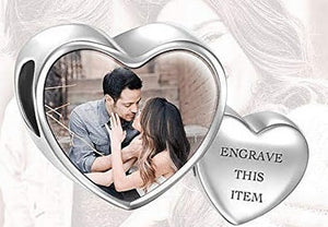 Any Photo - Personalized Heart Photo Charm