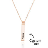 Any Name - Personalized Family Engraved Vertical 1-5 Names Necklace