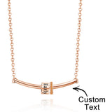Personalized Diamond Beads Engraved Charm