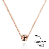 Engraved Necklace Optional Bead Charm Optional Bead Charm - gift for who lost a loved one - Personalized Necklace