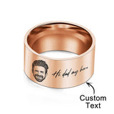 Photo Engraved Words - Personalized Ring