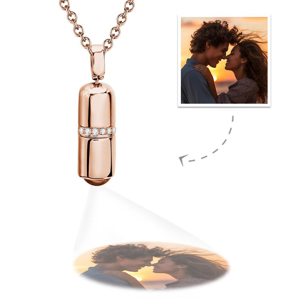 Personalized Creative Pill Projection Charm