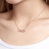 Gift for who lost a loved one - Personalized Infinity Symbol Projection Charm