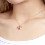 Heart-shaped Flowers Projection Charm - gift for who lost a loved one - Personalized Heart-shaped Flowers Projection Charm