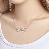 Infinity Arrow Name - Personalized Couple Infinity Arrow Necklace