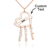 Nana's Babies - Personalized Grandma Engraved Dream Catcher Heart Necklace