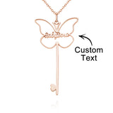 Butterfly Charm - Personalized Butterfly Necklace