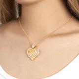Engrave Message Heart - Personalized Heart Necklace