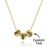 Engraved Necklace Optional Bead Charm Optional Bead Charm - gift for who lost a loved one - Personalized Necklace