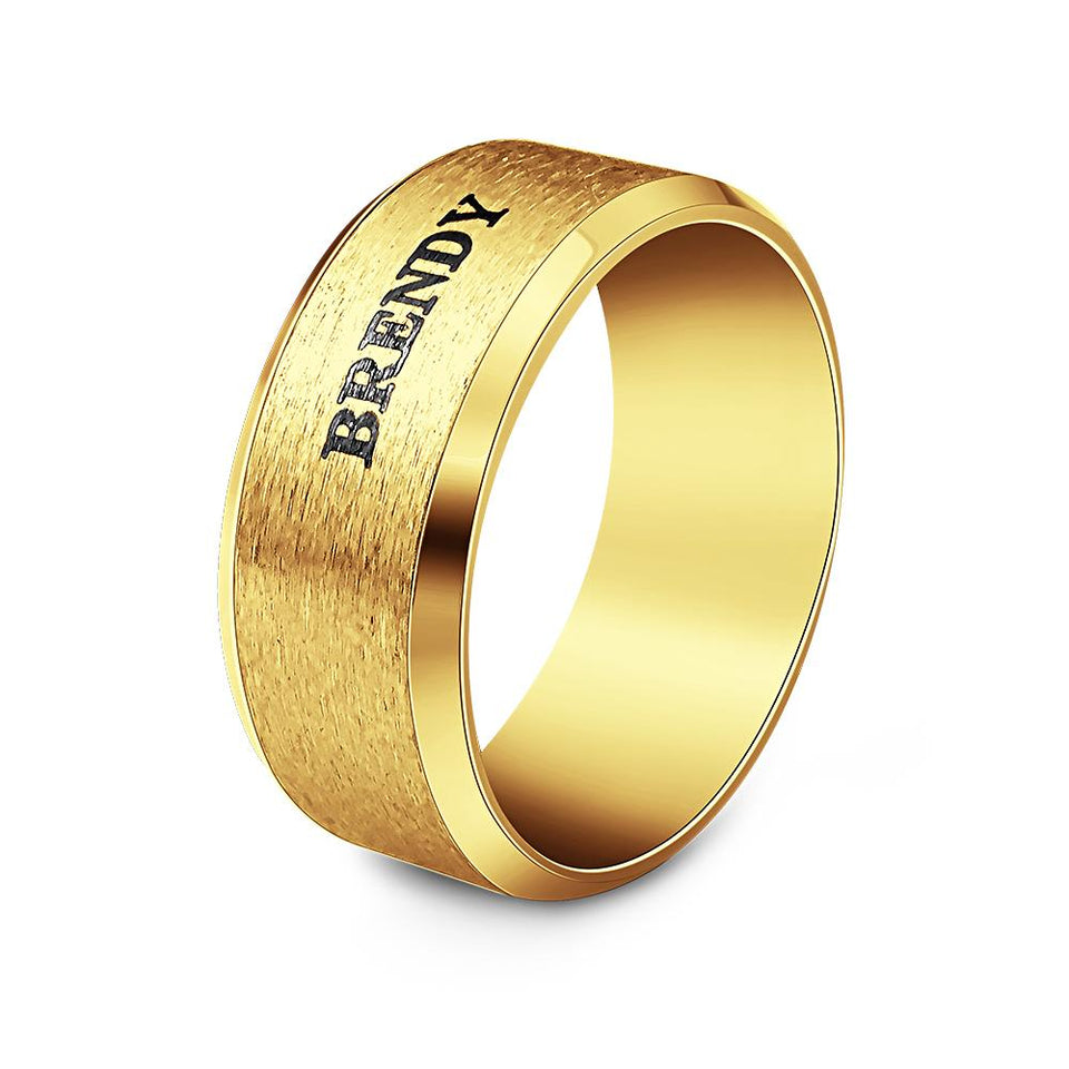 Stainless Steel Men's Stainless Steel Men's Ring - Personalized Ring