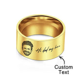 Photo Engraved Words - Personalized Ring