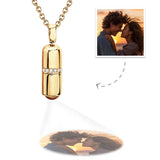 Personalized Creative Pill Projection Charm