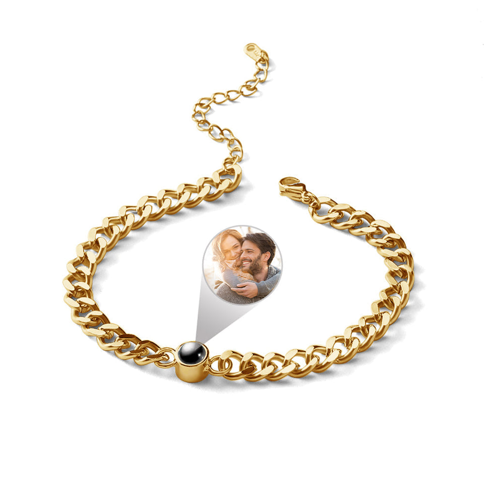 Personalized Vintage Photo Projection Charm