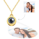 Personalized Circle Photo Projection Charm - gift for who lost a loved one
